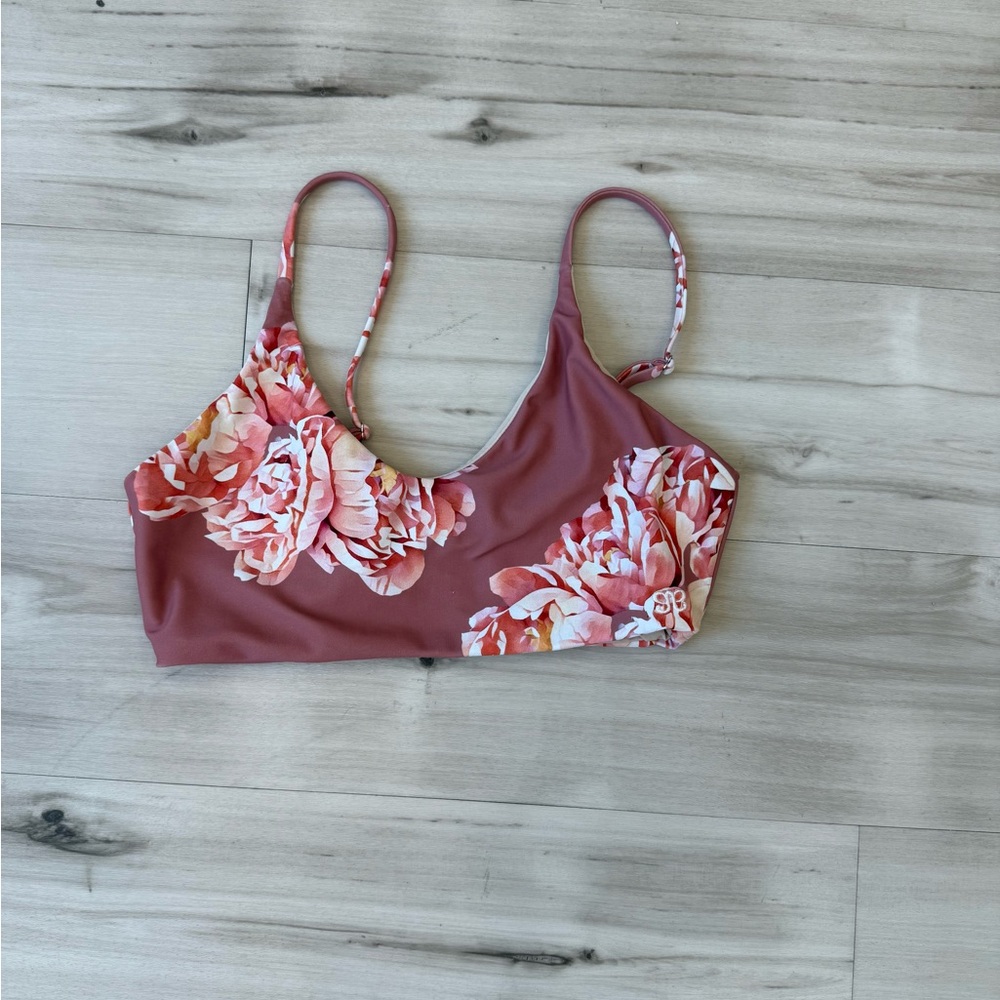 Floral Bikini Top - Pink